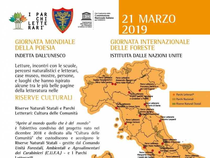 Parco: 21 marzo.  Giornata Mondiale della Poesia e Giornata Internazionale delle Foreste