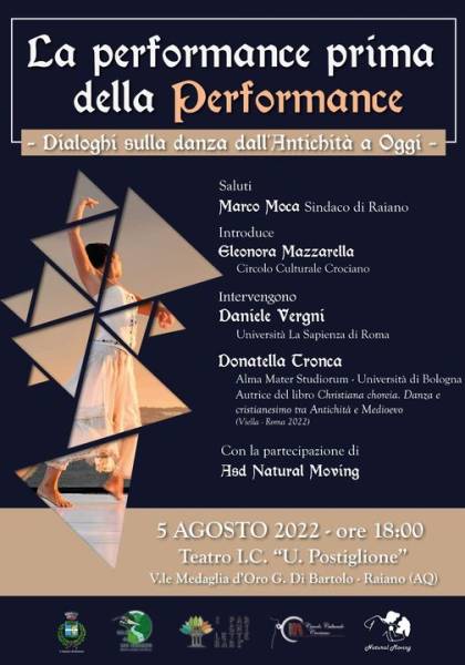 Parco: La Performance prima della Performance. Dialoghi sulla danza dall'antichità ad oggi