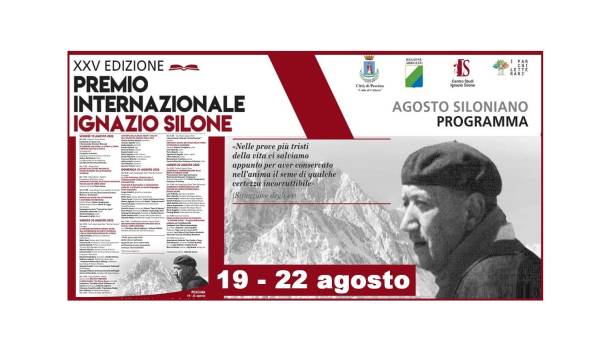 Parco: Premio Internazionale Ignazio Silone: tutti gli appuntamenti del ricco programma