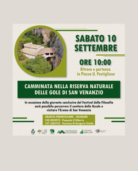 Parco: Camminata nella Riserva Naturale Regionale Gole di San Venanzio