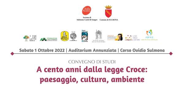 Parco: A cento anni dalla legge Croce: paesaggio, cultura, ambiente