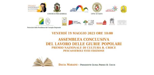 Parco: XVIII edizione del Premio Nazionale di Cultura Benedetto Croce di Pescasseroli