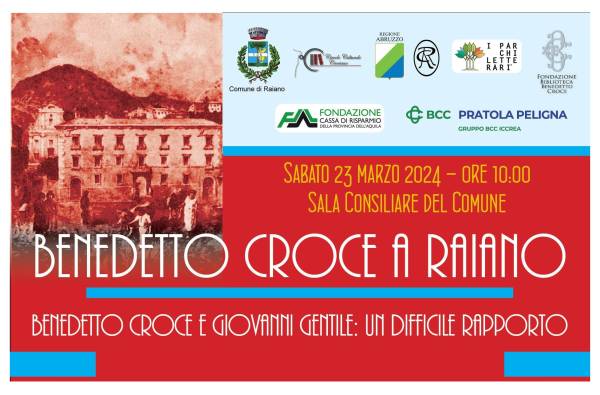 Parco: Benedetto Croce e Giovanni Gentile: un difficile rapporto