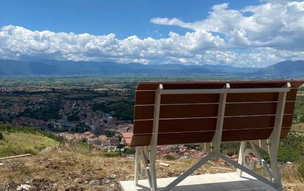 Parco: Inaugurazione della Big Bench a Pescina