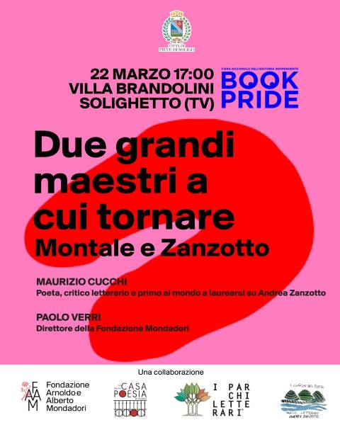 Parco: Due grandi maestri a cui tornare Montale e Zanzotto 