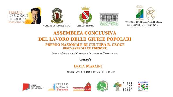 Parco: Assemblea conclusiva delle Giurie Popolari del Premio Croce 2025. 