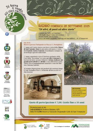 Di ulivi, di poeti e altre storie a Raiano
