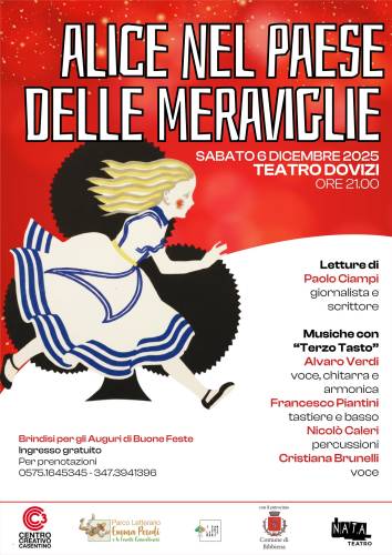 Parco: Alice nel Paese delle meraviglie al Teatro Dovizi di Bibbiena